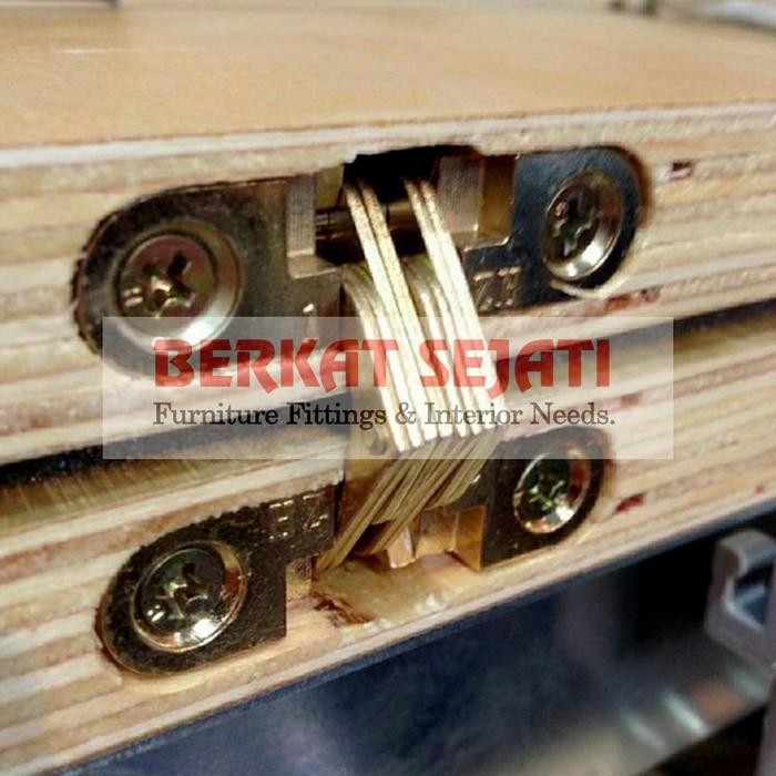 PREMIUM Engsel Cross Hinge Engsel Deer Engsel Tanam Kayu Lemari Meja Lipat