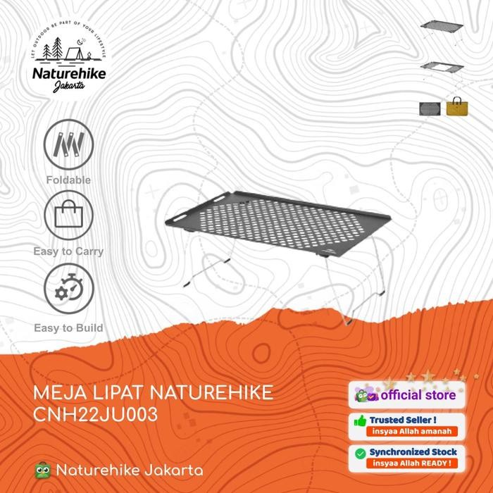 PREMIUM MEJA LIPAT STAINLESS PORTABLE OUTDOOR CAMPING NATUREHIKE CNH22JU003