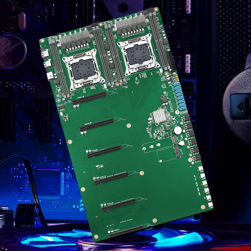 X99 DUAL PLUS Miner Motherboard LGA 2011-3 V3/V4 CPU Socket Motherboard DDR4 RAM 256GB SATA3.0 USB3.