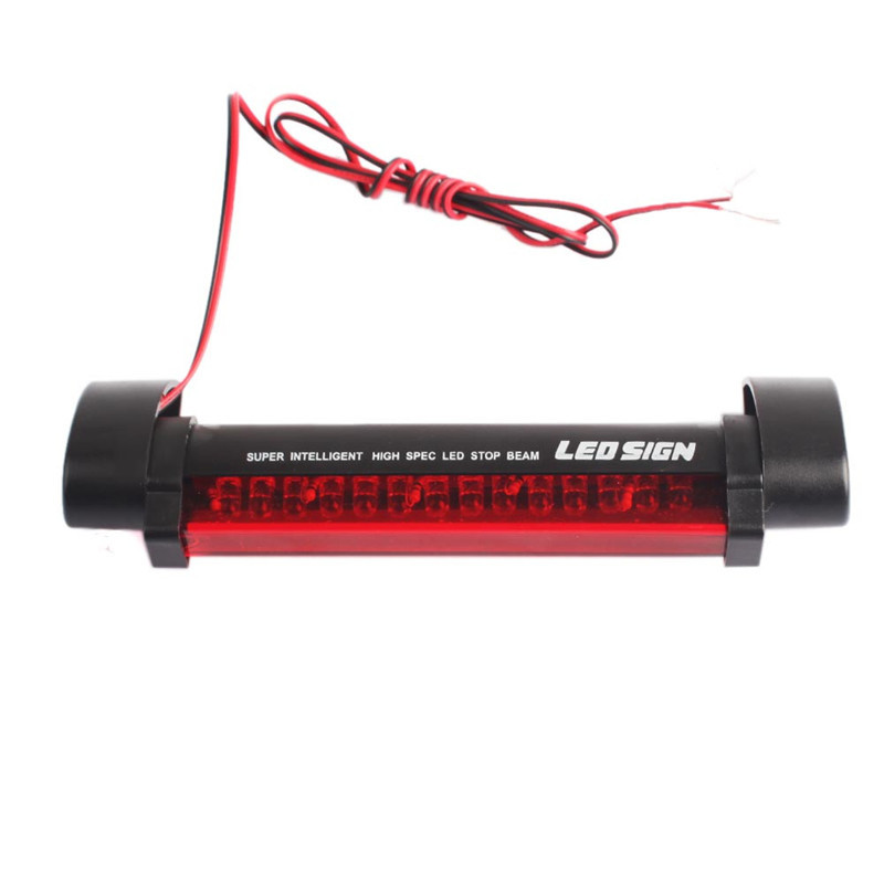 Universal 12V 14LED Lampu Rem Tambahan Bar Lampu Rem Ketiga Mobil Merah LED Lampu Sinyal Parkir Peri