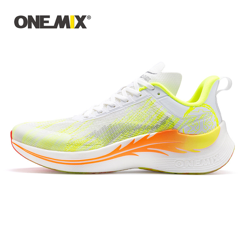 ONEMIX Musim Panas Bernapas Mesh PRO Sepatu Lari untuk Pria Ringan Marathon Penyerapan Shock Menduku