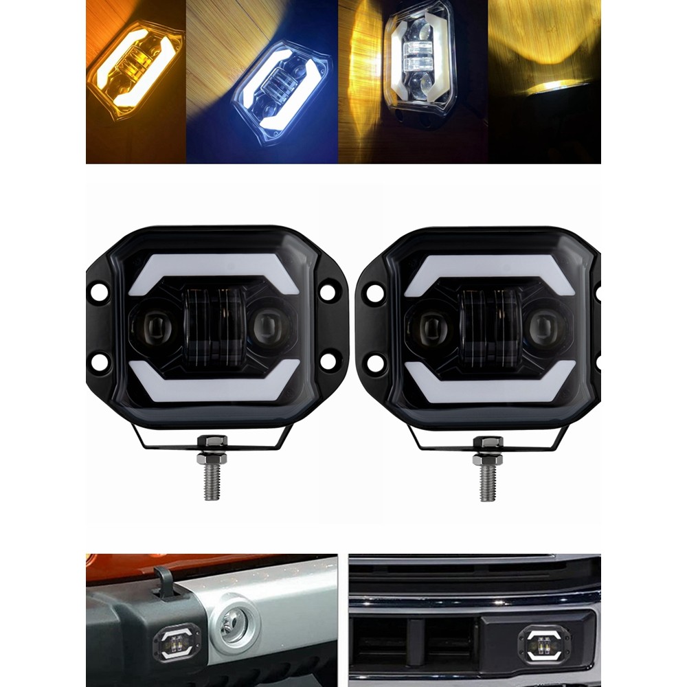 Lampu Kerja LED 5 ''Lampu Sorot Tambahan Lampu Kabut Berkendara Sepeda Motor Offroad untuk Mobil Jee