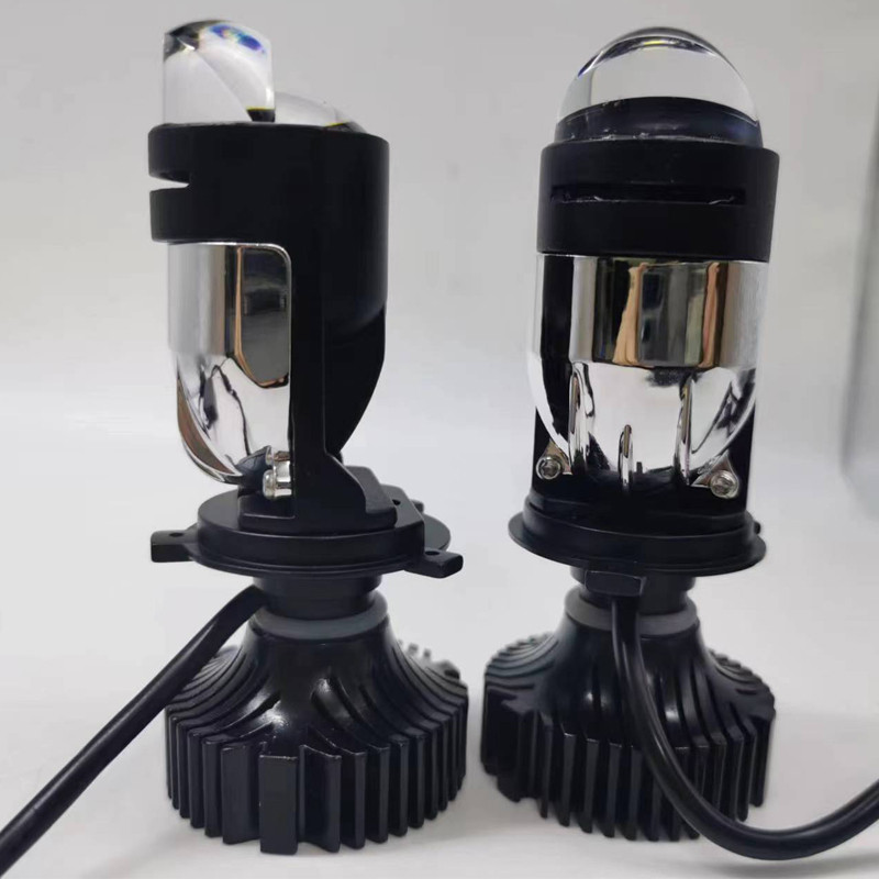 Canbus 90W 6000K Lampu H4 LED Mini Proyektor Lensa Mobil Bohlam 20000LM Kit Konversi Hi/Lo Beam Lamp