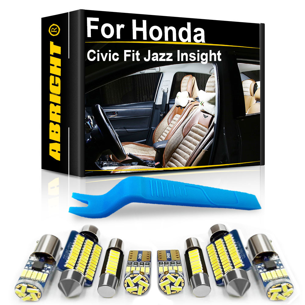 Lampu Interior LED Mobil untuk Honda Accord 7 8th Civic EG EK 3D 4D 5D 10th Fit Jazz Insight 1990-20