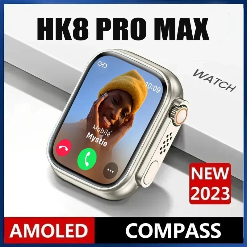 Hk8 Pro Max Gen 2 Jam Tangan Pintar Pria GPS Track Bluetooth Panggilan IP68 Tahan Air NFC Jam Tangan
