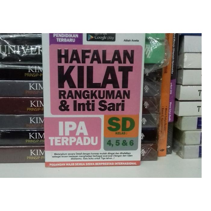 

HAFALAN KILAT RANGKUMAN & INTI SARI ( IPA TERPADU ) UNTUK SD