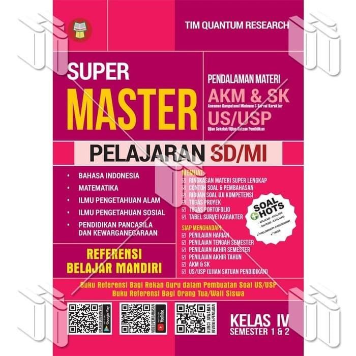 

BUKU SUPER MASTER SD/MI KELAS IV - AKM & SK, US/USP