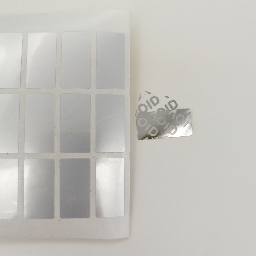 500pcs 20x10mm Silver VOID Security Labels Seal Tear Invalid Sticker Carries An Anti-Counterfeit For