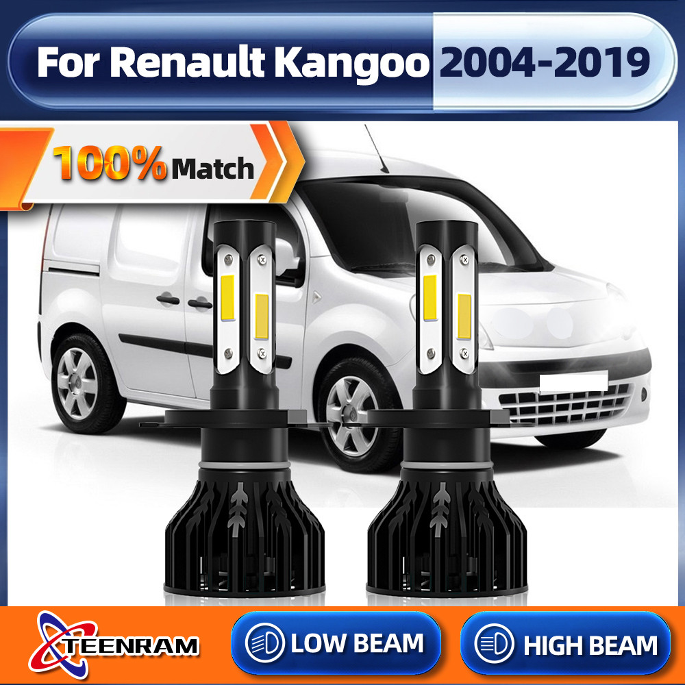 H4 Bohlam Lampu Depan Led 120W 20000LM Lampu Mobil Canbus Lampu Otomatis Turbo untuk Renault Kangoo 