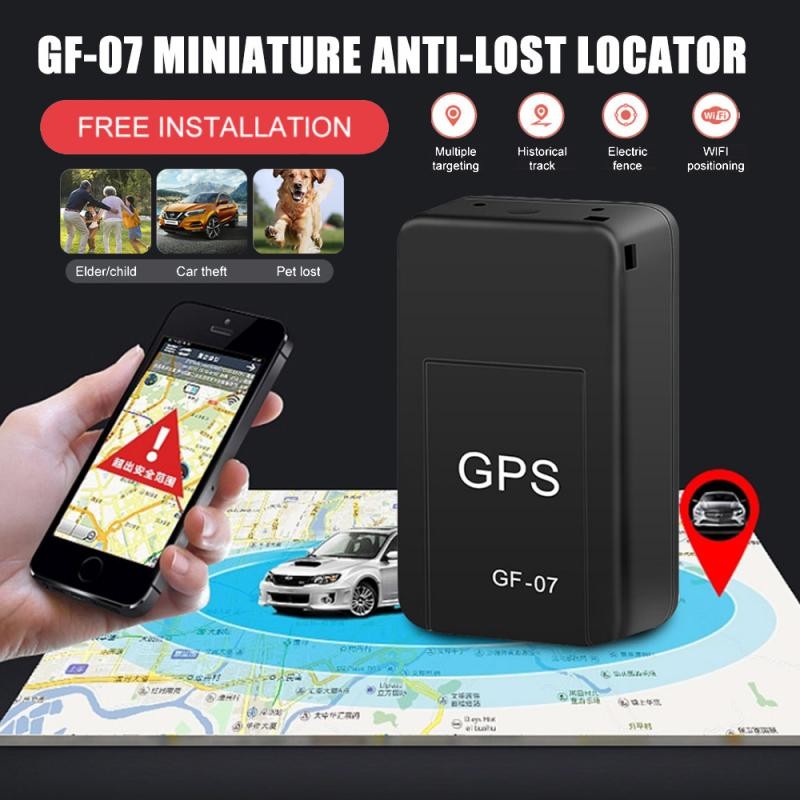 Gf 07 Pelacak Gps Mini GPS Pelacak Mobil Pelacakan Waktu Nyata Anti Maling Pencari Lokasi Antihilang