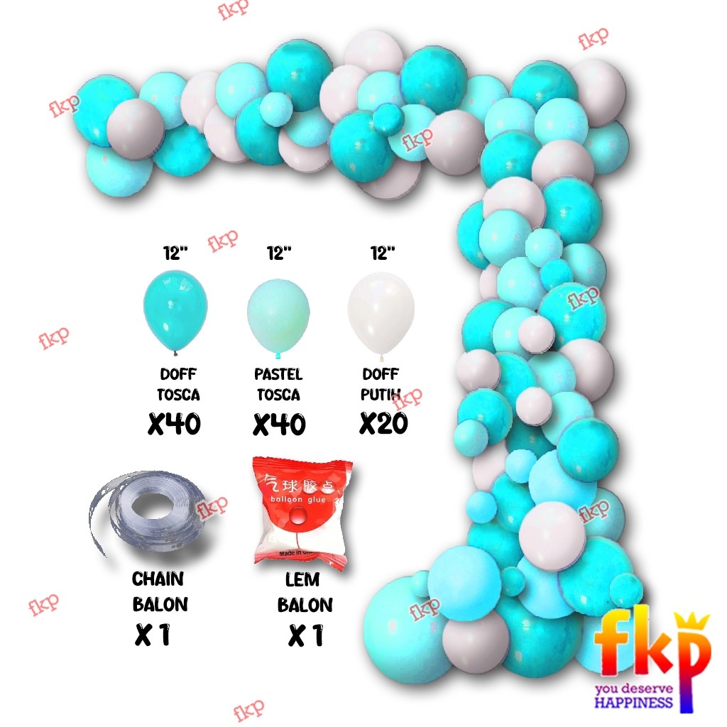 Fun Kids Party Set Garland balon / Balon dekorasi garland / Chain balon dekorasi / Balon Dekorasi
