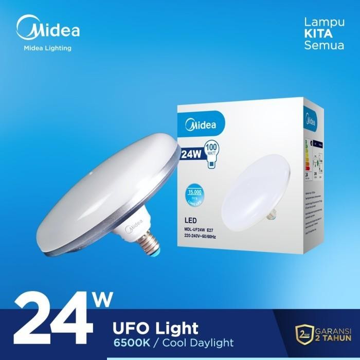 lampu led midea ufo putih 15watt 24 watt 30 watt