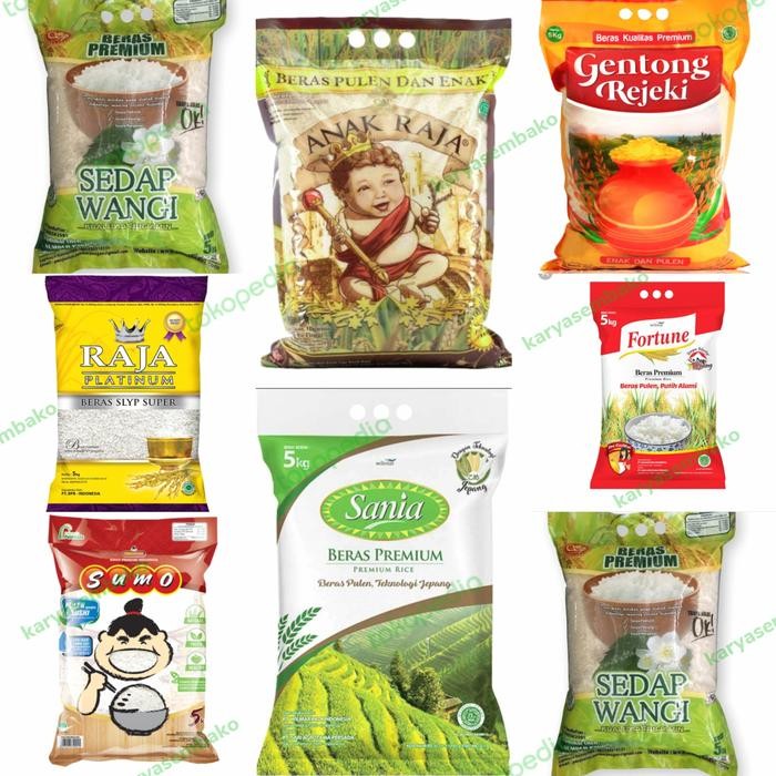 

beras sania anakraja pandanwangi fortune gentongrezeki dll 5kg