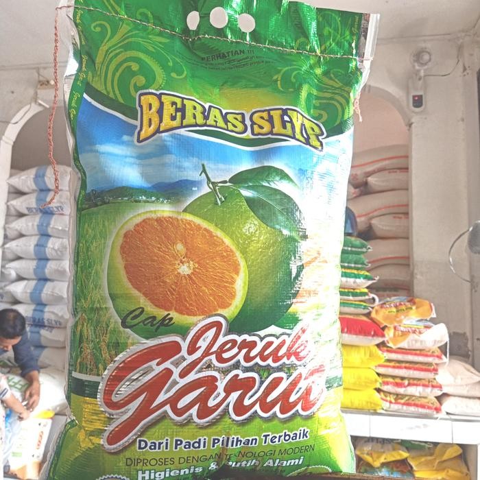 

Beras merek cap Jeruk garut 10 kg