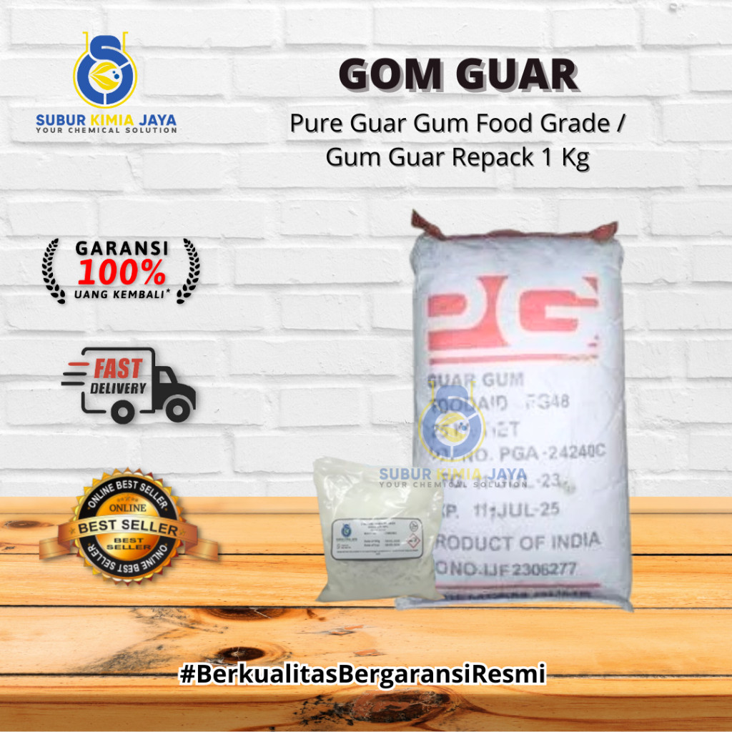 

SANS Guar Gum Pure Food Grade Ex India 1KG