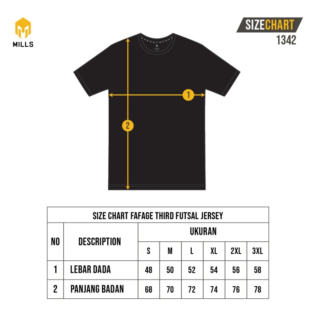 MILLS Fafage Third Futsal Yellow 1342