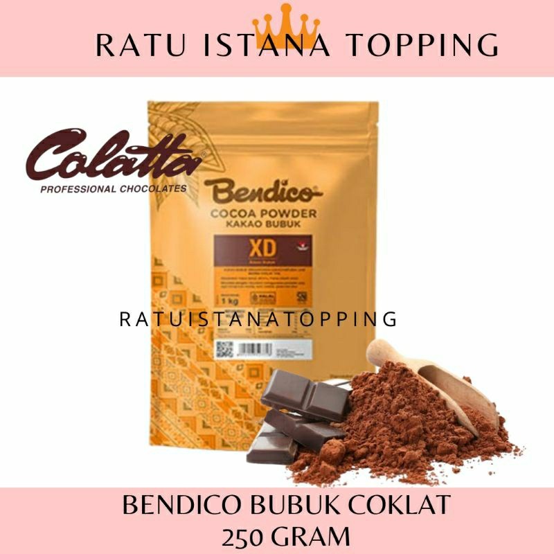 

SANS Bendico Coklat Bubuk 250 Gram Repack Cocoa Powder Kakao Bubuk Cokelat Brownies Puding Cake
