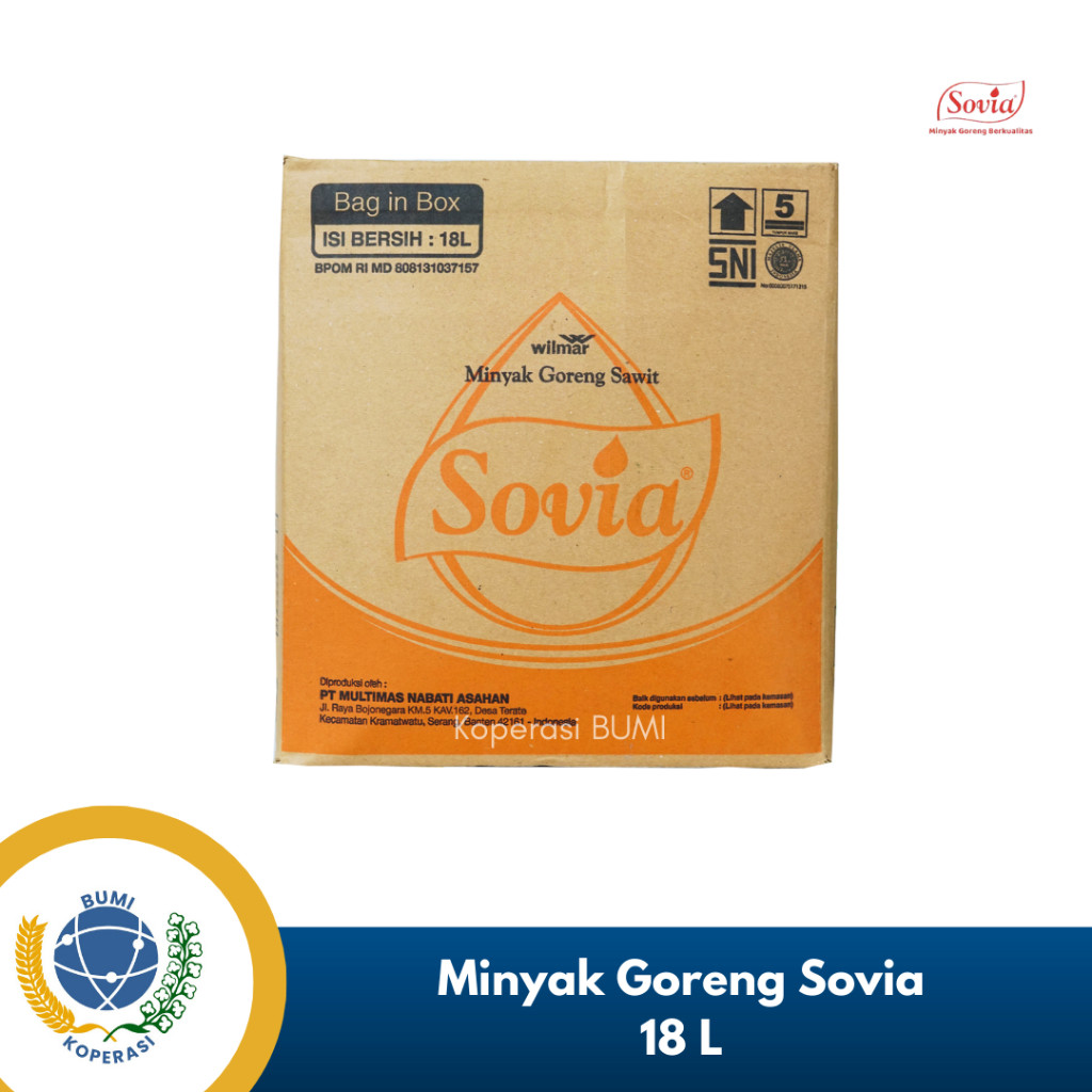 

SANS Minyak SOVIA Bib 18Lt