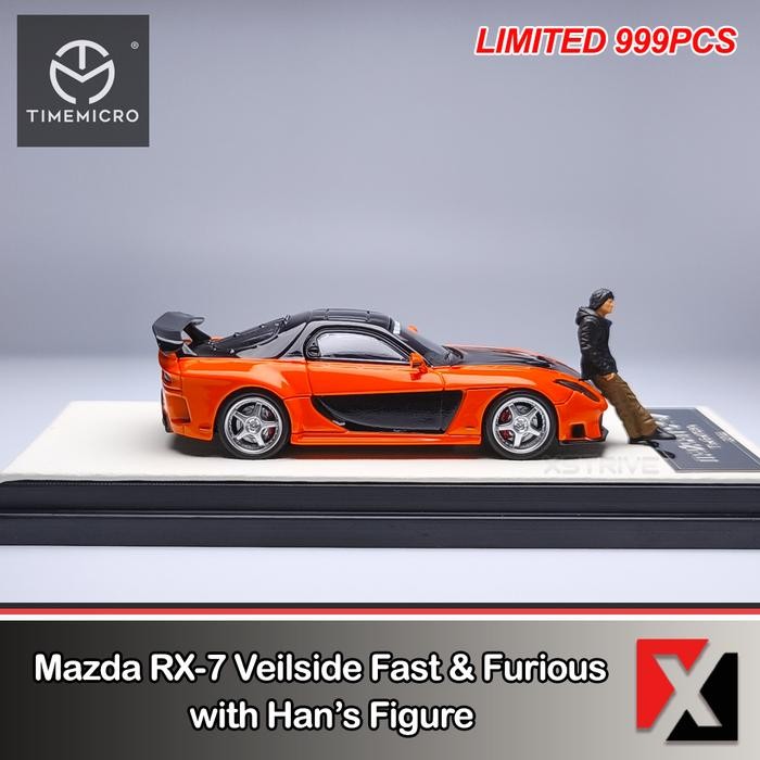 Terlaris Time Micro 1:64 Mazda Rx-7 Veilside & Han Mazda Rx7 Fast And Furious