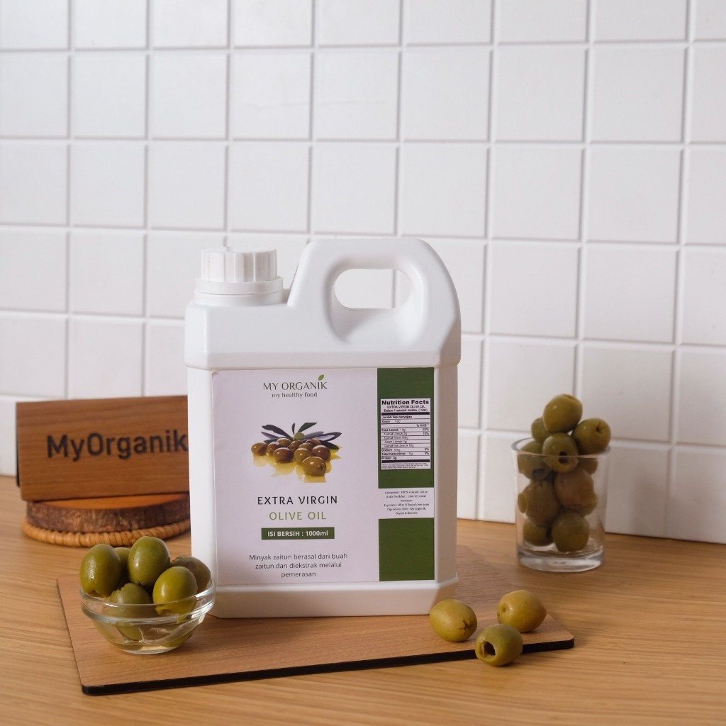 

My Organik 1 Liter EVOO Extra Virgin Olive Oil Minyak Zaitun Murni