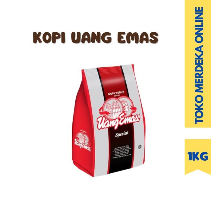 

Sahhara_Store1 Kopi Bubuk Uang Mas Spesial Kopi Hitam 1 KG Air Coffee Gula Robusta Susu