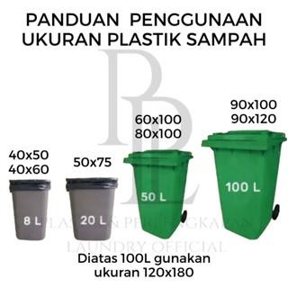 PLASTIK SAMPAH KANTONG PLASTIK SAMPAH HITAM PLASTIK PACKING HITAM BESAR UK.40X50 40 X 60 50X60 50 X