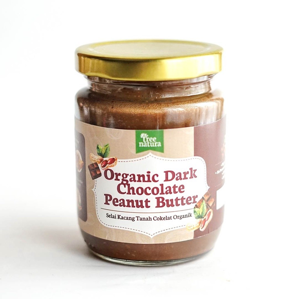 

RATU Tree Natura Organic Peanut Butter Dark Chocolate 225 gr (Selai Kacang