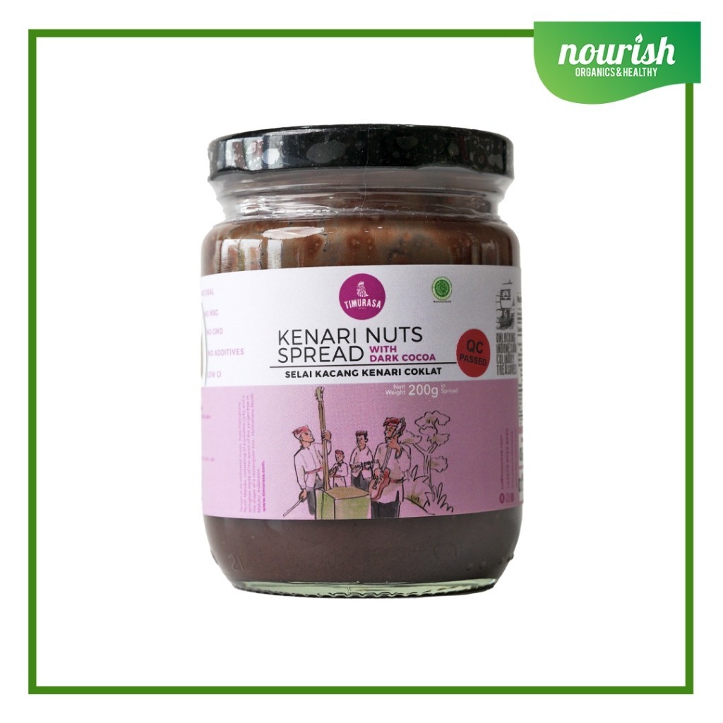 

RATU Timurasa, Kenari Nut Butter Dark Cocoa 200gr