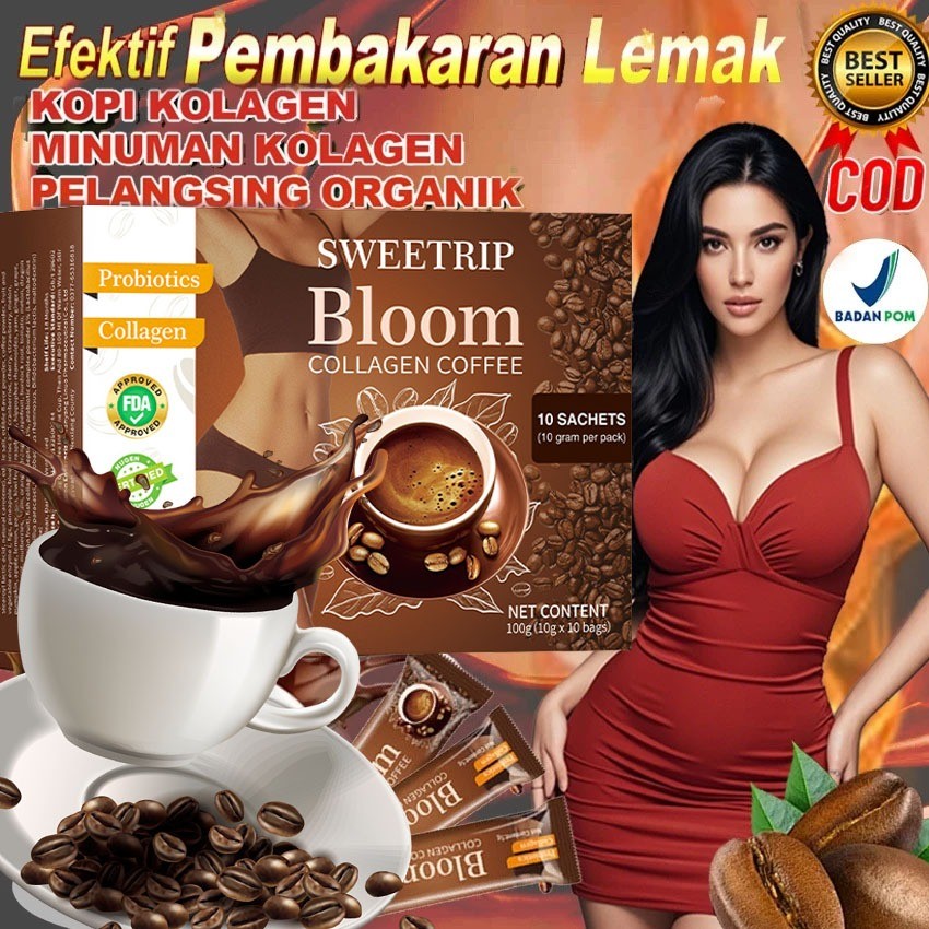 

RATU [ ISI 10 SACHET ] Collagen Coffee Instant coffee Original 100% Robusta Collagen Drink