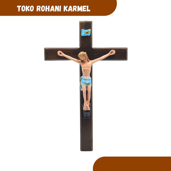 Salib Gantung Katolik 30 Cm (Karunia) / Salib Katolik / Salib Dinding Katolik