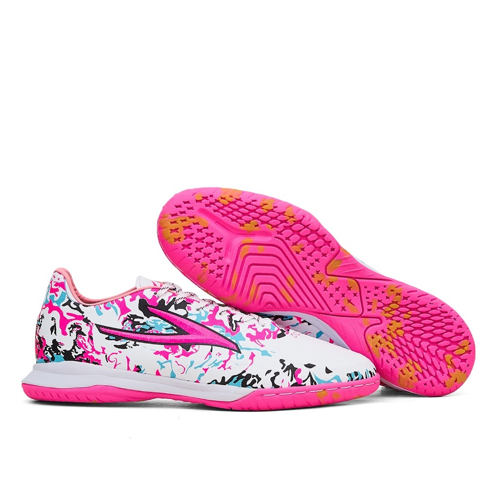 Zevma Sepatu Futsal Panthera Pro .1 - White Pink Camo