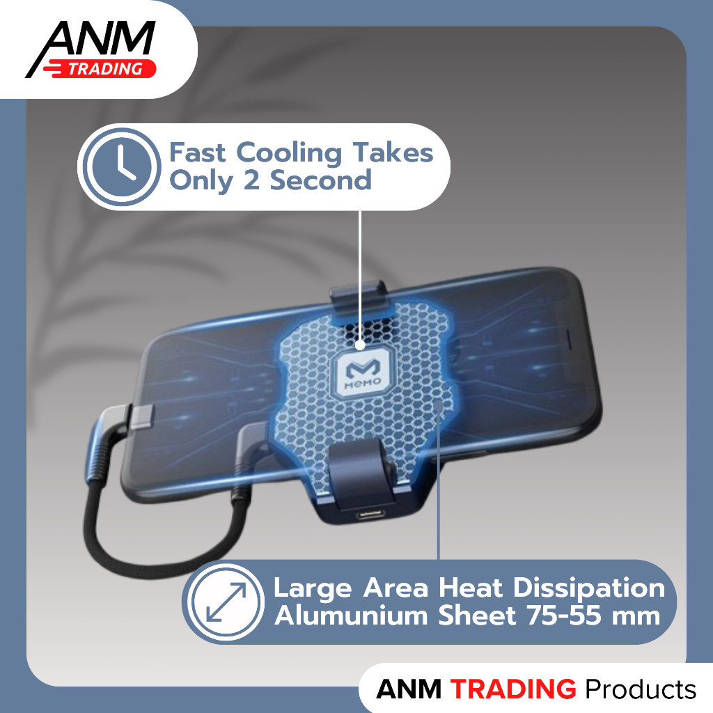 RB2233 Cooler Handphone Memo DL02 / Fancooler Radiator Charge Phone Memo DL02