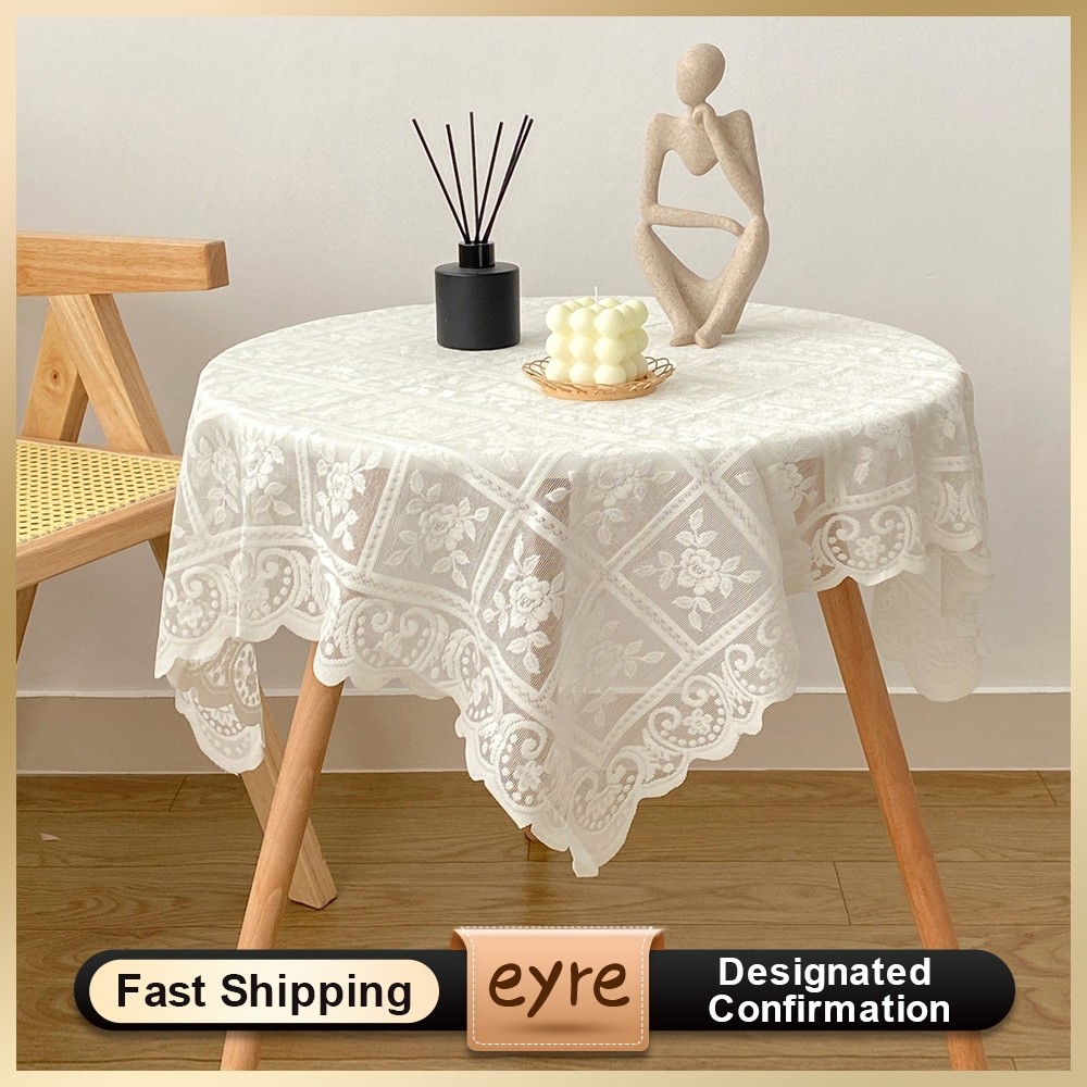 ID EYRE PENJUALAN PANAS TAPLAK MEJA RENDA KISI MAWAR VINTAGE TAPLAK MEJA RENDA KISI BUNGA SUTRA