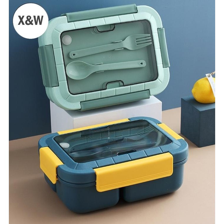 

Lunchbox 3 Sekat Microwavable 1500 ml Anti Tumpah Free Sendok OR-0224
