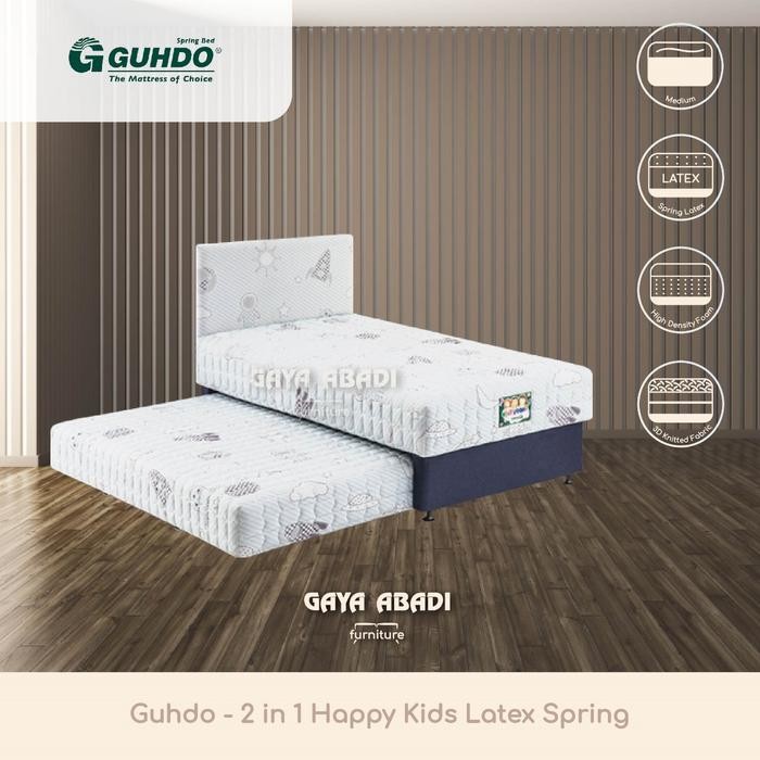 Springbed Guhdo 2 In 1 Happy Kids Latex / Kasur 2 In1 -Guhdo Springbed