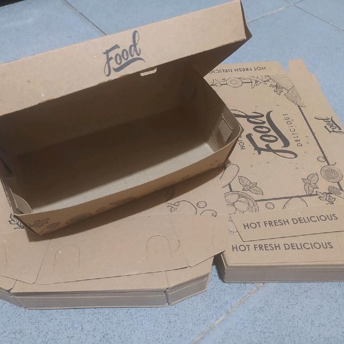 

Lunch box motif food size M model slip @1 pack isi 50pcs.