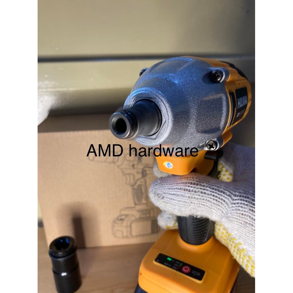 BOR IMPACT WRENCH CORDLESS BRUSHLESS HUJIA 300Nm jld (HANYA UNIT MESIN