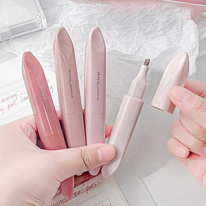 

Winzige 4pcs Stabilo Warna Pastel Highlighter Pen Set Lucu Journal Marker Pen Stationery Plastik
