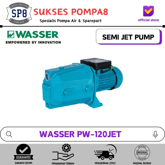 POMPA AIR WASSER PW-120 JET NON OTOMATIS / POMPA AIR SEMI JET