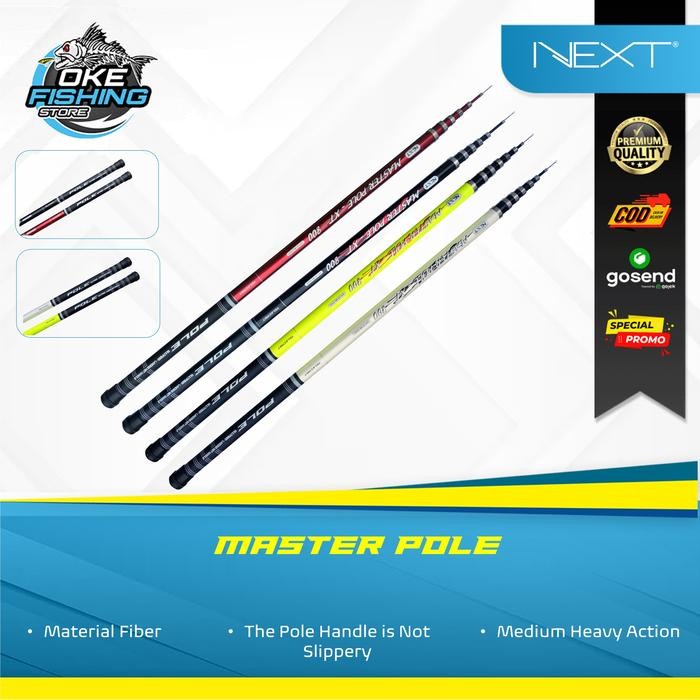 Terlaris Joran Pancing Tegek Next Master Pole Fiber - Bisa Untuk Bendera