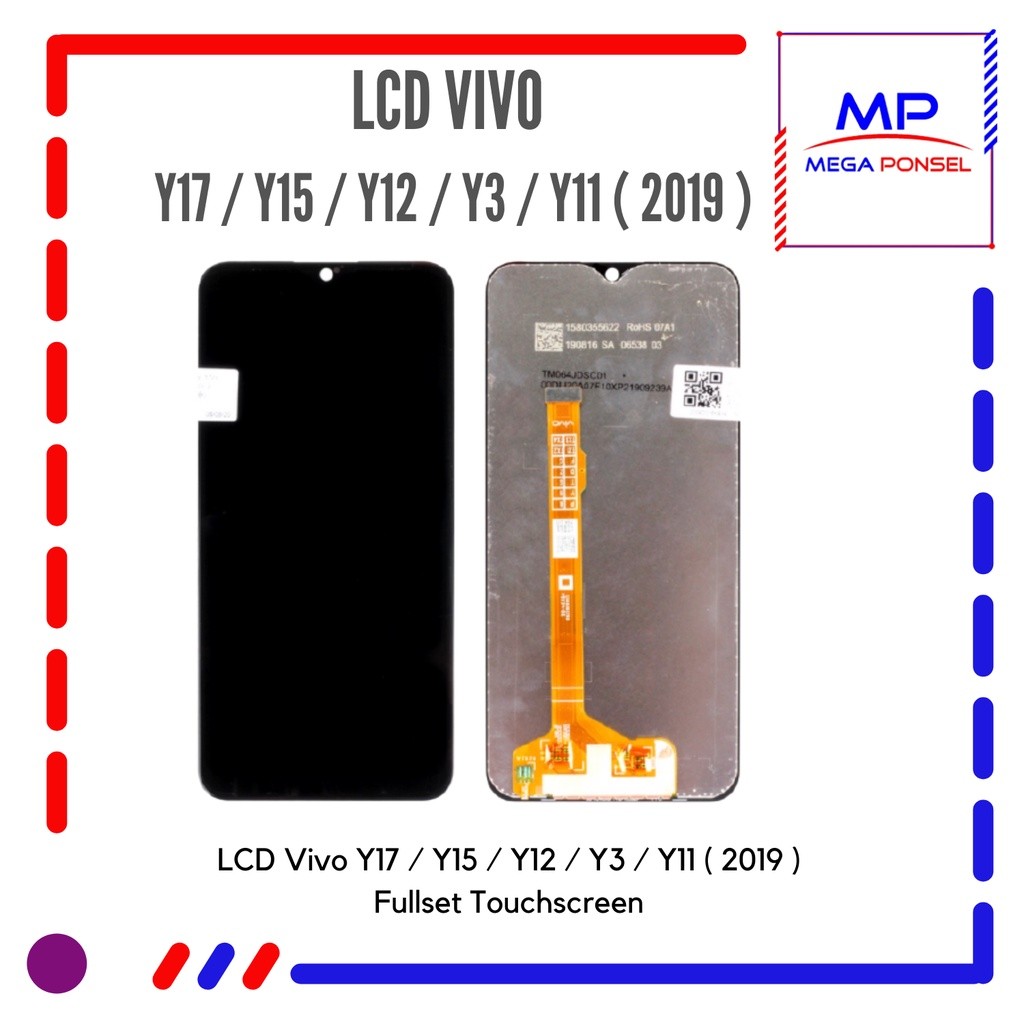 RB2233 LCD Vivo Y17 / LCD Vivo Y15 / LCD VIvo Y12 / LCD Vivo Y3 / LCD Vivo Y11 2019 Fullset