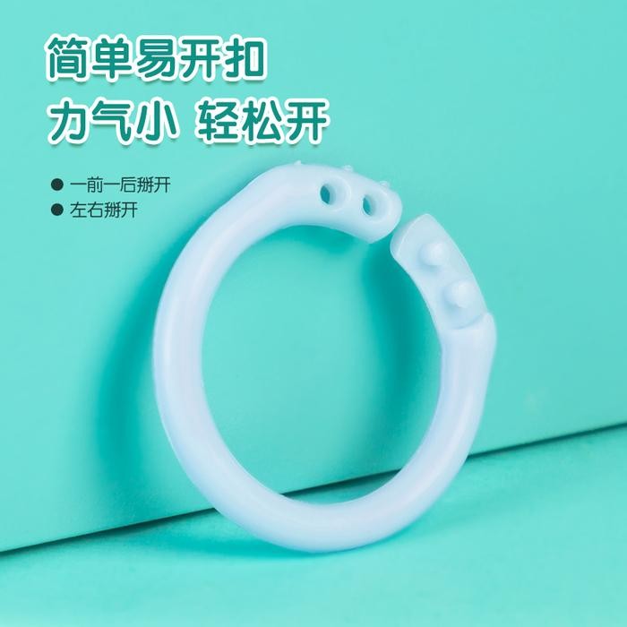 

DELI RING BINDER LOOSELEAF NOTEBOOK RING PLASTIK PASTEL FLEXIBEL TA86X