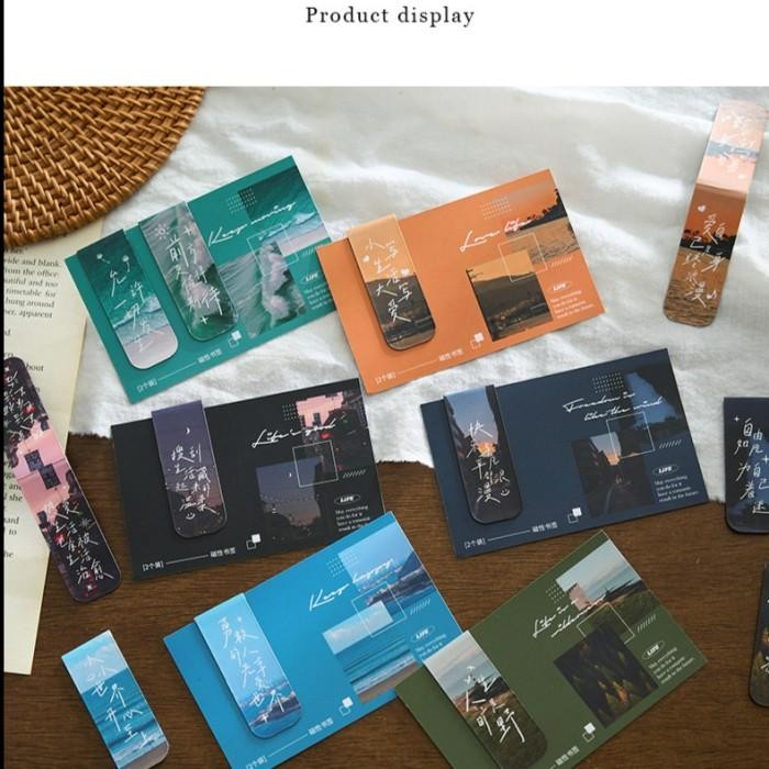 

PEMBATAS BUKU BOOKMARK MAGNET DAILY SCENE EDITION 02 ISI 2 PCS/ PACK GWIYEO