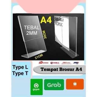 

AKRILIK TEMPAT BROSUR / TENT HOLDER / TENT CARD AKRILIK DISPLAY UKURAN A4 A5 A6