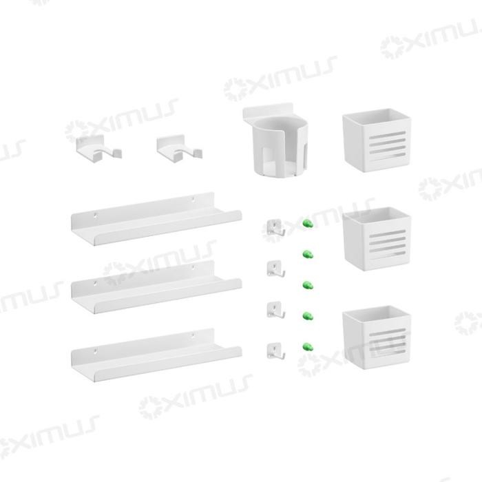 

AKSESORIS PAPAN BERLUBANG PEGBOARD DIY UNTUK GP SERIES OXIMUS GP1 BRACKET MEJA DESK ORGANIZER AND