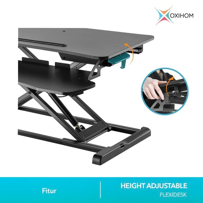 

OXIHOM FT8040 MEJA KOMPUTER KERJA KANTOR NAIK TURUN PEGAS FURNITURE TABLE