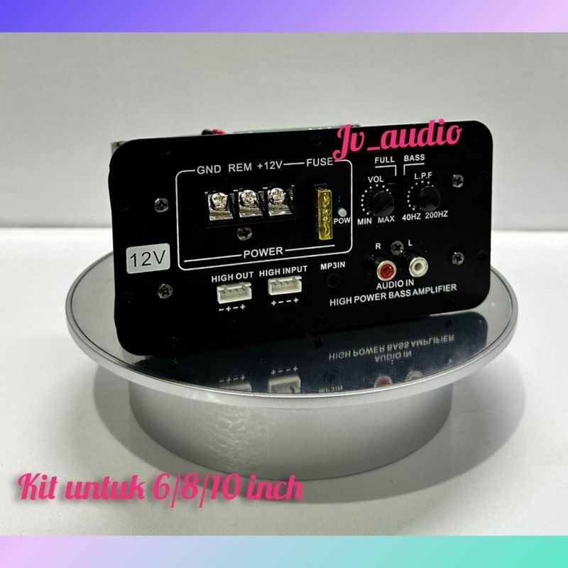 KIT BASSTUBE 12 VOLT 450 WATT MESIN BASTUBE AKTIF BUAT SUBWOOFER MOBIL 10-12 INCH