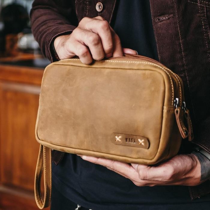 Pouch Bag - Cherokee Double Ch - Kael Leather #Gratisongkir #Sale #Discount