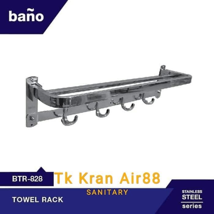 Rak Handuk Stainless/Gantungan Handuk/Gantungan Baju Stainless
