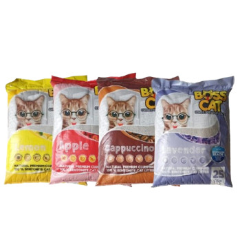 RB22 Pasir BOSS Cat 25L Pasir Kucing Gumpal Wangi 25 L Catsand BossCat Pasir Boss Cat 25 Liter Pasir
